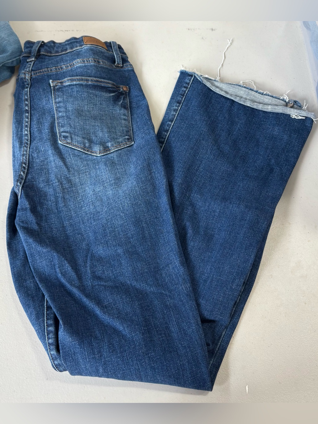 Judy Blue Mens Straight Leg Denim In Indigo Blue